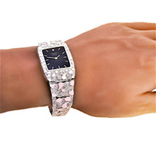 Load image into Gallery viewer, 14k White Gold Nugget Wrist Band Geneve Diamond Watch 7.5--8- - Jewelry Store by Erik Rayo
