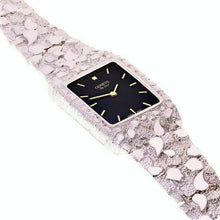 Load image into Gallery viewer, 14k White Gold Nugget Wrist Band Geneve Diamond Watch 7.5--8- - Jewelry Store by Erik Rayo
