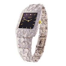 Load image into Gallery viewer, 14k White Gold Nugget Wrist Band Geneve Diamond Watch 7.5--8- - Jewelry Store by Erik Rayo
