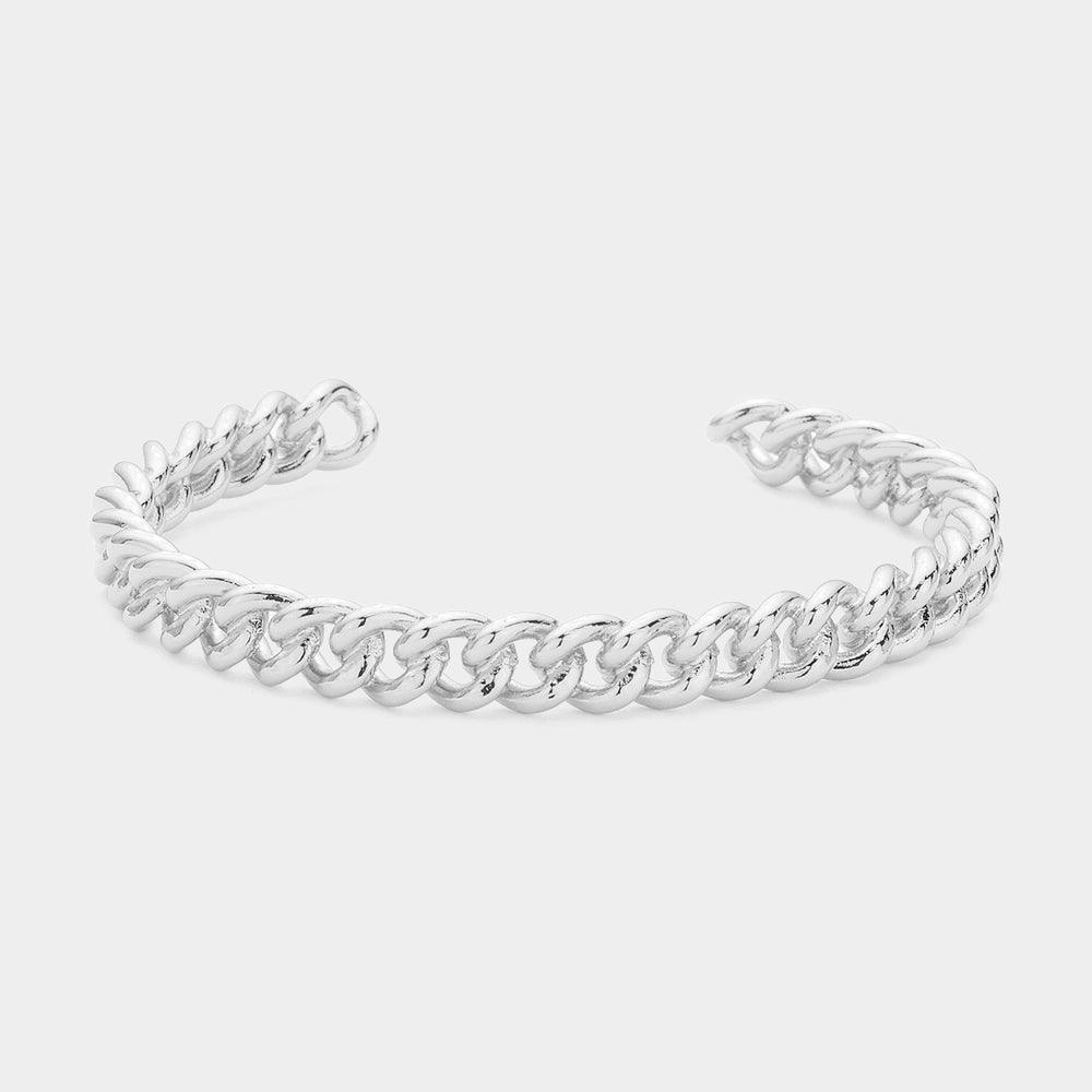 Metal Chain Cuff Bracelet