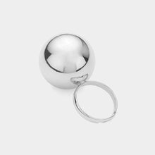 Load image into Gallery viewer, Oversized Metal Ball Ring
