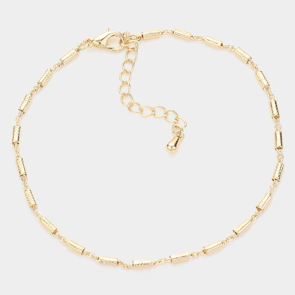Gold Dainty Metal Bracelet
