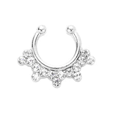 Load image into Gallery viewer, 1PC - Stone Embellished Boho Metal Nose Cuff
