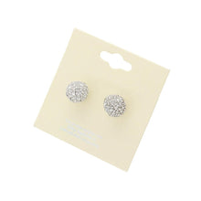 Load image into Gallery viewer, Clear Pearl Disco Ball Stud Earrings
