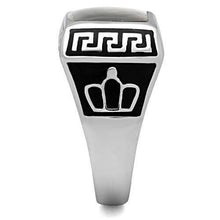 Load image into Gallery viewer, Anillo Color Plata Para Hombres de Acero Inoxidable en Concha Gris Multicolor - Jewelry Store by Erik Rayo
