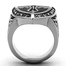 Load image into Gallery viewer, Anillo Color Plata Para Hombres de Acero Inoxidable Escudo de Cruz - Jewelry Store by Erik Rayo
