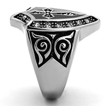 Load image into Gallery viewer, Anillo Color Plata Para Hombres de Acero Inoxidable Escudo de Cruz - Jewelry Store by Erik Rayo
