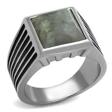 Load image into Gallery viewer, Anillo Color Plata Para Hombres de Acero Inoxidable Gris Cielo - Jewelry Store by Erik Rayo
