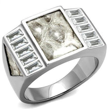 Load image into Gallery viewer, Anillo Color Plata Para Hombres de Acero Inoxidable Piedra Elegante - Jewelry Store by Erik Rayo
