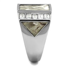 Load image into Gallery viewer, Anillo Color Plata Para Hombres de Acero Inoxidable Piedra Elegante - Jewelry Store by Erik Rayo
