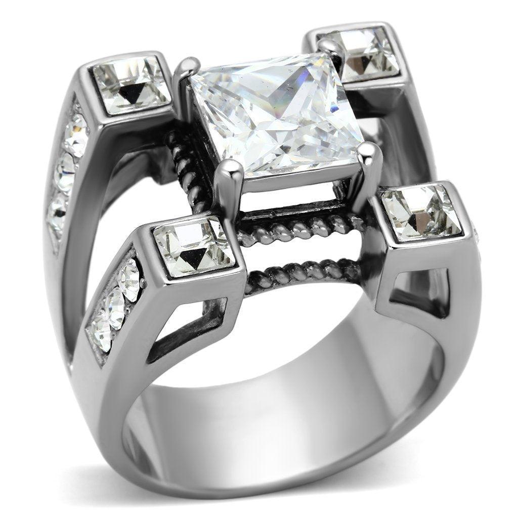 Anillo Color Plata Para Hombres de Acero Inoxidable Unico y Elegante - Jewelry Store by Erik Rayo