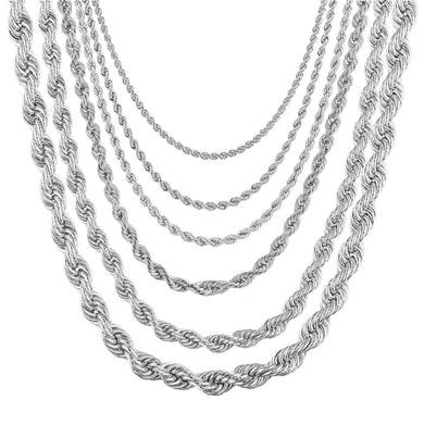 Collares Torzal Cadenas De Acero Inoxidable Para Hombre Mujer Nino - Jewelry Store by Erik Rayo