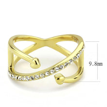 Load image into Gallery viewer, Gold Womens Ring Solitaire Stainless Steel Anillo Color Oro Para Mujer Acero Inoxidable - Jewelry Store by Erik Rayo
