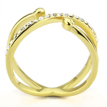 Load image into Gallery viewer, Gold Womens Ring Solitaire Stainless Steel Anillo Color Oro Para Mujer Acero Inoxidable - Jewelry Store by Erik Rayo
