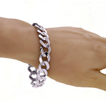 Load image into Gallery viewer, Men&#39;s 14k White Gold Solid Cuban Chain Bracelet Link Link 8&quot; 12.5mm 40grams - Jewelry Store by Erik Rayo
