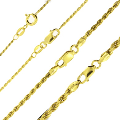 Necklace for Men Women 925 Sterling Silver Chain Plata Diamond Cut Rope - Jewelry Store by Erik Rayo