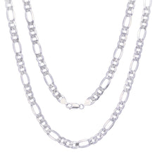 Load image into Gallery viewer, Necklaces for Men Women Real Solid 925 Sterling Silver Italian Figaro Diamond Cut Chain Plata - Jewelry Store by Erik Rayo
