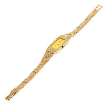 Load image into Gallery viewer, Women&#39;s 14k Yellow Gold Nugget Band Wrist Bracelet Geneve Watch with Diamond 7.5 31 grams - Jewelry Store by Erik Rayo
