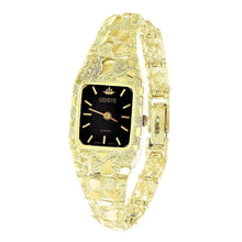 Load image into Gallery viewer, Women&#39;s Watch 14k Yellow Gold Nugget Link Bracelet Geneve Wrist Watch 7.5 31 grams - Jewelry Store by Erik Rayo
