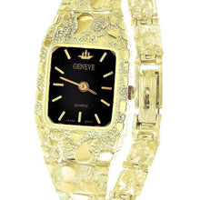 Load image into Gallery viewer, Women&#39;s Watch 14k Yellow Gold Nugget Link Bracelet Geneve Wrist Watch 7.5 31 grams - Jewelry Store by Erik Rayo
