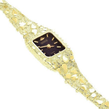 Load image into Gallery viewer, Women&#39;s Watch 14k Yellow Gold Nugget Link Bracelet Geneve Wrist Watch 7.5 31 grams - Jewelry Store by Erik Rayo
