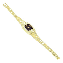 Load image into Gallery viewer, Women&#39;s Watch 14k Yellow Gold Nugget Link Bracelet Geneve Wrist Watch 7.5 31 grams - Jewelry Store by Erik Rayo
