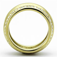 Load image into Gallery viewer, Womens Gold Ring 316L Stainless Steel Anillo Color Oro Para Mujer Ninas Acero Inoxidable with Top Grade Crystal in Clear Mary - Jewelry Store by Erik Rayo
