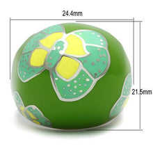 Load image into Gallery viewer, Womens Green Butterfly Ring Anillo Para Mujer Stainless Steel Ring - Jewelry Store by Erik Rayo
