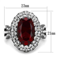 Load image into Gallery viewer, Womens Light Black Ring Anillo Para Mujer 316L Stainless Steel Ring with Glass in Siam Suchin - Jewelry Store by Erik Rayo
