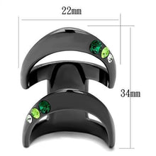 Load image into Gallery viewer, Womens Light Black Ring Anillo Para Mujer 316L Stainless Steel Ring with Top Grade Crystal in Multi Color Tafariah - Jewelry Store by Erik Rayo
