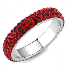 Load image into Gallery viewer, Womens Ring Anillo Para Mujer Unisex 316L Stainless Steel Ring with Top Grade Crystal in Siam - Jewelry Store by Erik Rayo
