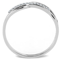 Load image into Gallery viewer, Womens Rings High polished (no plating) 316L Stainless Steel Ring with AAA Grade CZ in Clear DA045 - Jewelry Store by Erik Rayo
