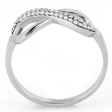 Load image into Gallery viewer, Womens Rings High polished (no plating) 316L Stainless Steel Ring with AAA Grade CZ in Clear DA054 - Jewelry Store by Erik Rayo
