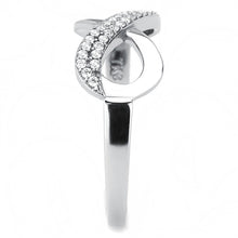 Load image into Gallery viewer, Womens Rings High polished (no plating) 316L Stainless Steel Ring with AAA Grade CZ in Clear DA054 - Jewelry Store by Erik Rayo

