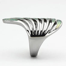 Load image into Gallery viewer, Silver Rings for Womens High polished (no plating) Stainless Steel Ring with No Stone TK1001 - Jewelry Store by Erik Rayo
