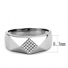 Load image into Gallery viewer, Silver Rings for Women 316L Stainless Steel DA288 - AAA Grade Cubic Zirconia in Clear

