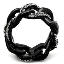 Load image into Gallery viewer, Anillos Para Mujer Color Negro de 316L Acero Inoxidable con Piedra Crystal Diamante Negro Terni - Jewelry Store by Erik Rayo

