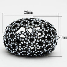 Load image into Gallery viewer, Anillos Para Mujer Color Negro de 316L Acero Inoxidable con Piedra Crystal Zafiro Argenta - Jewelry Store by Erik Rayo
