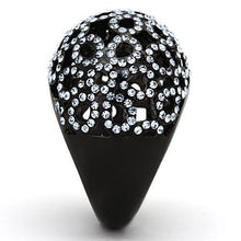 Load image into Gallery viewer, Anillos Para Mujer Color Negro de 316L Acero Inoxidable con Piedra Crystal Zafiro Argenta - Jewelry Store by Erik Rayo

