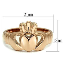 Load image into Gallery viewer, Anillos Para Mujer Color Oro Rojo de 316L Acero Inoxidable Sin Piedra Udine - Jewelry Store by Erik Rayo
