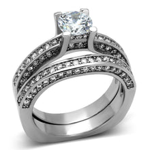 Load image into Gallery viewer, Anillos Para Mujer Color Plata de 316L Acero Inoxidable con Diamante Zirconia Cubica TK1175 - Jewelry Store by Erik Rayo
