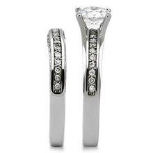 Load image into Gallery viewer, Anillos Para Mujer Color Plata de 316L Acero Inoxidable con Diamante Zirconia Cubica TK1175 - Jewelry Store by Erik Rayo
