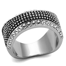 Load image into Gallery viewer, Anillos Para Mujer Color Plata de 316L Acero Inoxidable con Diamante Zirconia Cubica TK1216 - Jewelry Store by Erik Rayo
