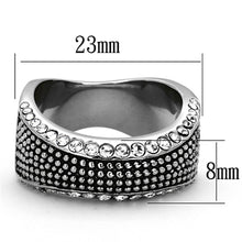 Load image into Gallery viewer, Anillos Para Mujer Color Plata de 316L Acero Inoxidable con Diamante Zirconia Cubica TK1216 - Jewelry Store by Erik Rayo
