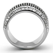 Load image into Gallery viewer, Anillos Para Mujer Color Plata de 316L Acero Inoxidable con Diamante Zirconia Cubica TK1216 - Jewelry Store by Erik Rayo

