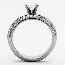 Load image into Gallery viewer, Anillos Para Mujer Color Plata de 316L Acero Inoxidable con Diamante Zirconia Cubica TK1320 - Jewelry Store by Erik Rayo
