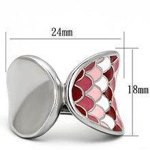 Load image into Gallery viewer, Anillos Para Mujer Color Plata de 316L Acero Inoxidable con Epoxy en Multicolor TK815 - Jewelry Store by Erik Rayo

