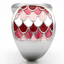 Load image into Gallery viewer, Anillos Para Mujer Color Plata de 316L Acero Inoxidable con Epoxy en Multicolor TK815 - Jewelry Store by Erik Rayo
