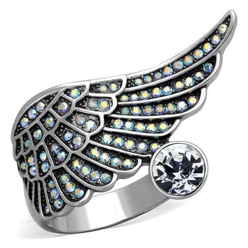 Anillos Para Mujer Color Plata de 316L Acero Inoxidable Piedra de Crystal - Jewelry Store by Erik Rayo