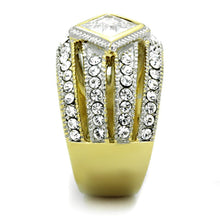 Load image into Gallery viewer, Anillos Para Mujer Dos Tonos de 316L Acero Inoxidable con Diamante Zirconia Cubica TK1551 - Jewelry Store by Erik Rayo
